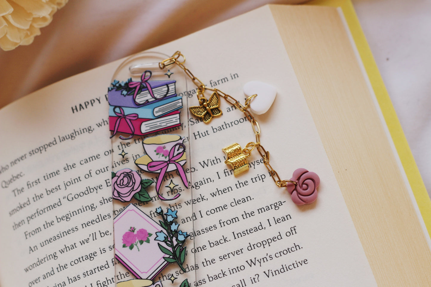 Books & Tea Bookmark (Multiple Options)