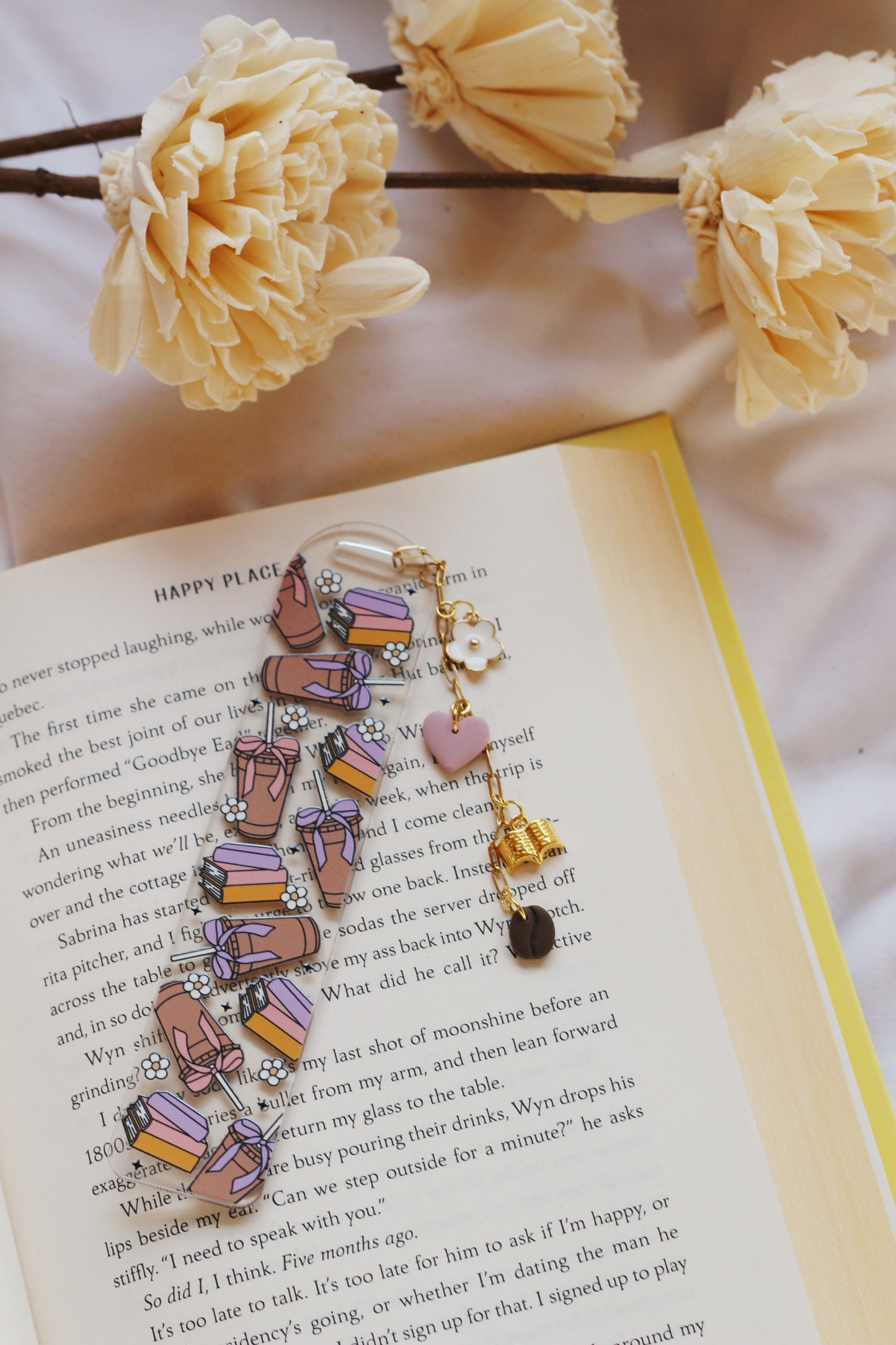 Books & Iced Coffee Bookmark (Multiple Options)