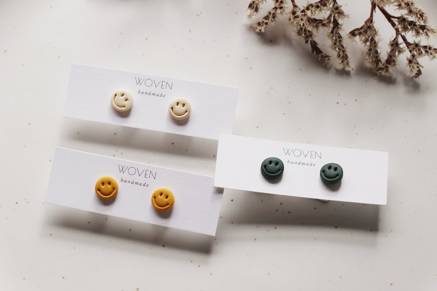 Smiley Face Studs