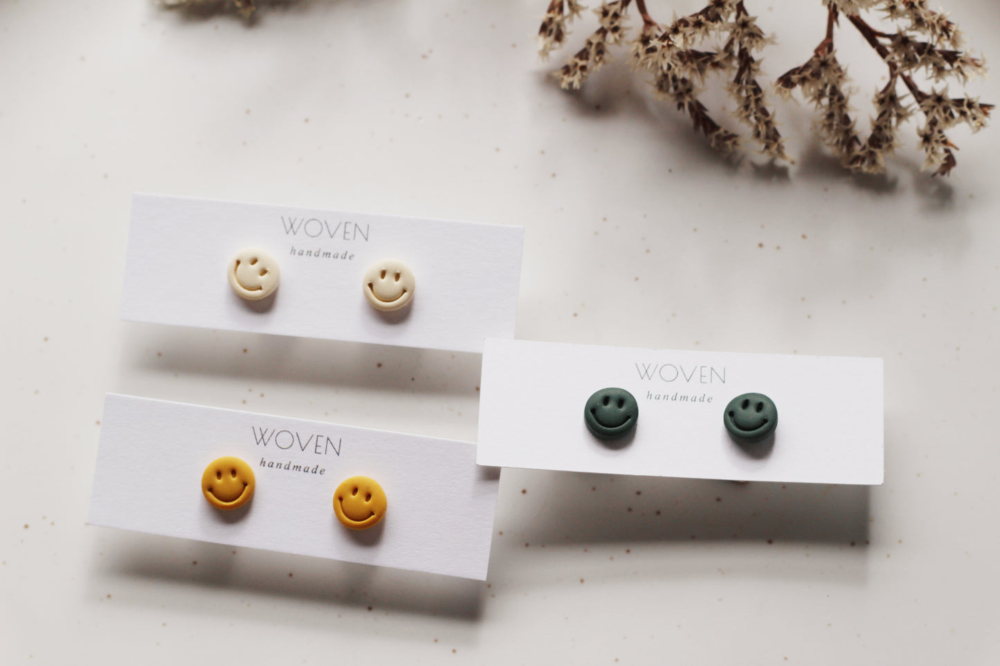 Smiley Face Studs