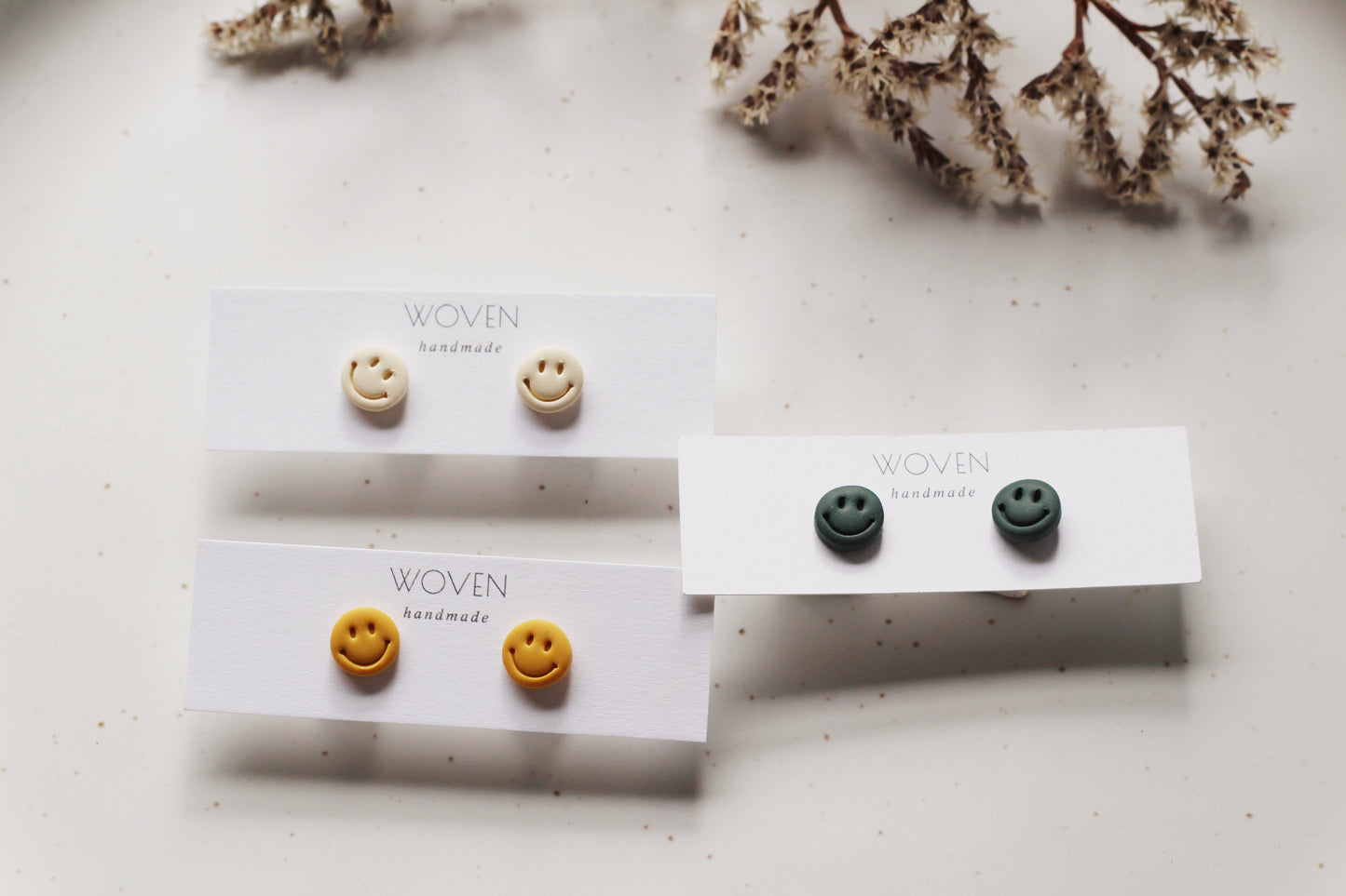 Smiley Face Studs