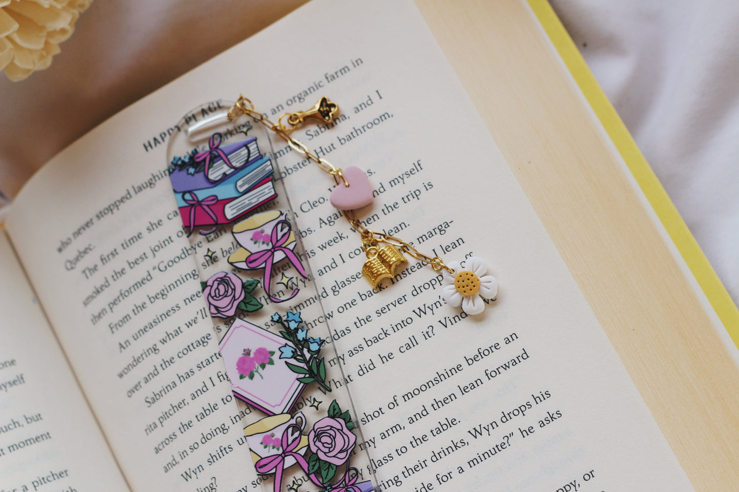 Books & Tea Bookmark (Multiple Options)