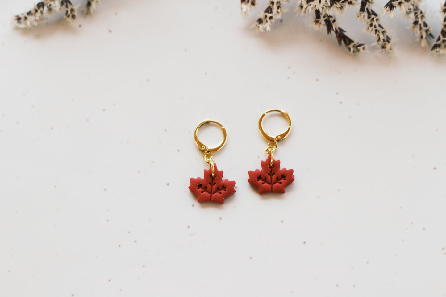 Mini Red Leaf Huggies