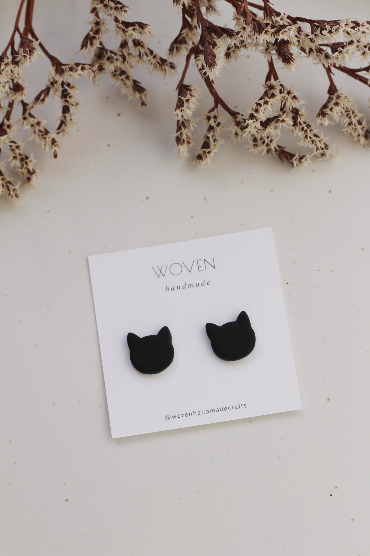 Clay Cat studs