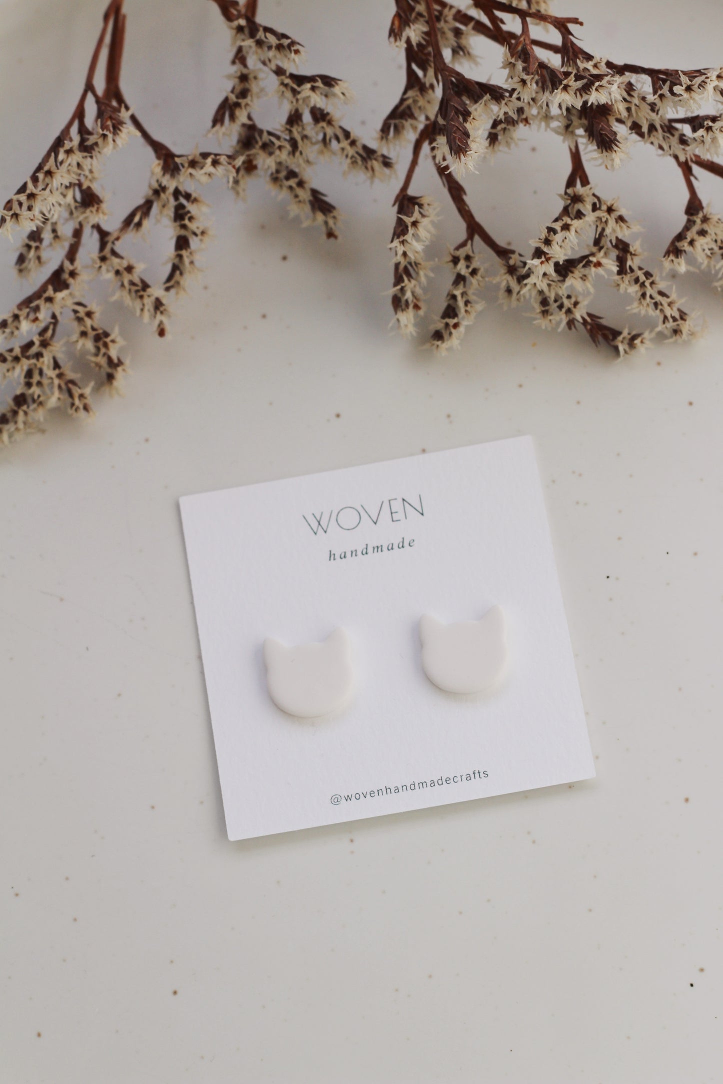 Clay Cat studs