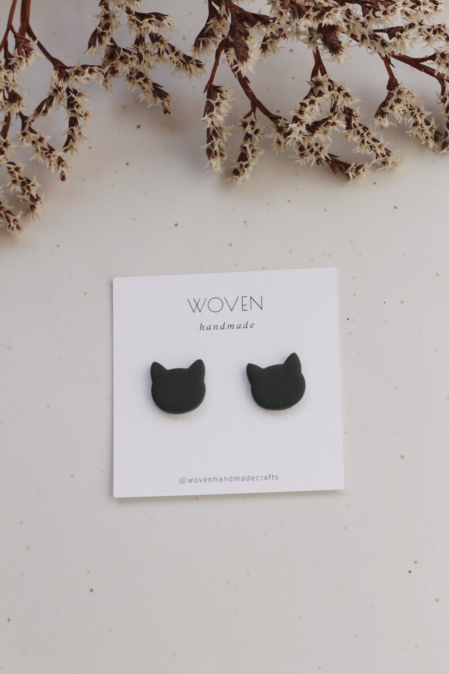 Clay Cat studs