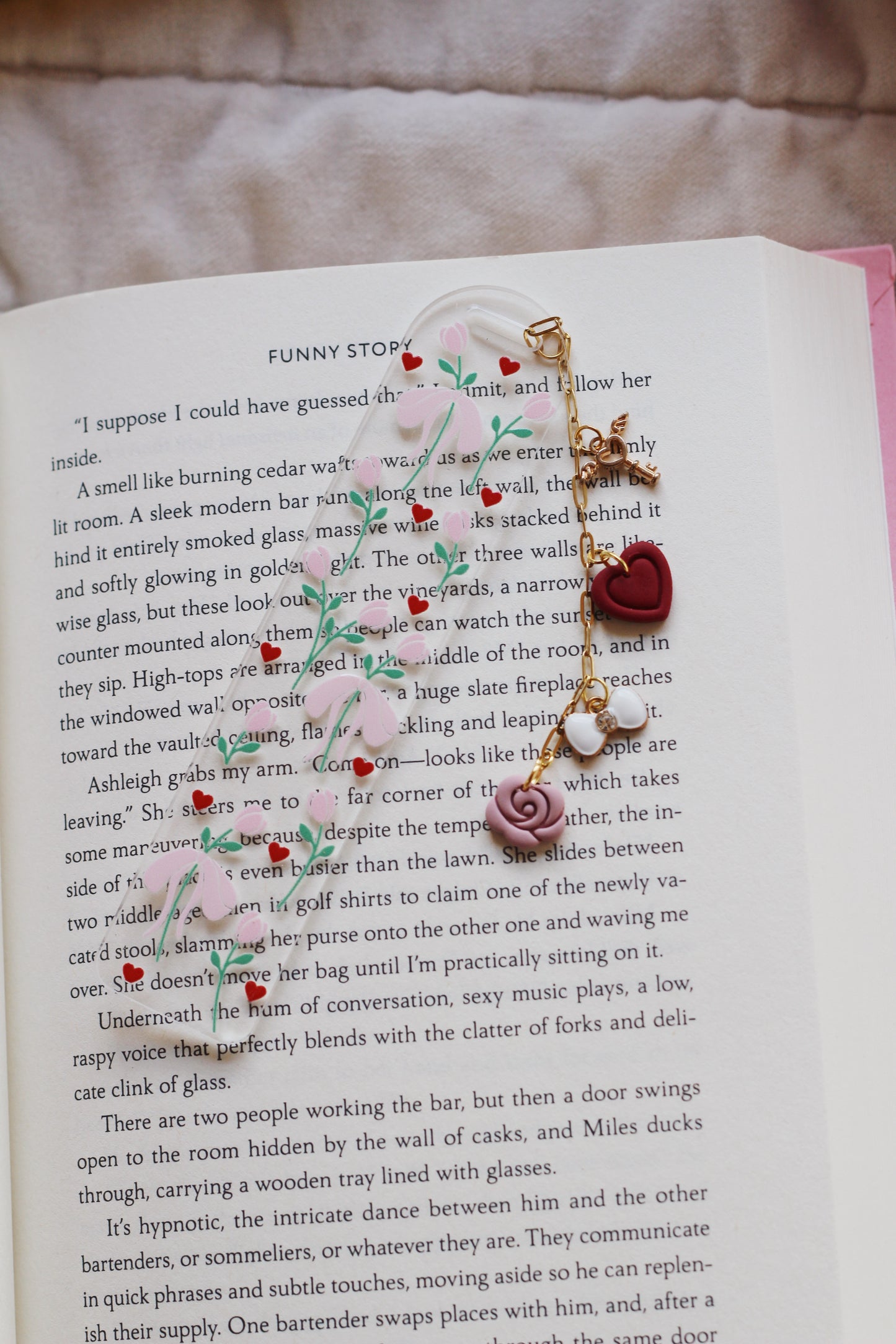 Heart Tulips Bookmark (Multiple Options)