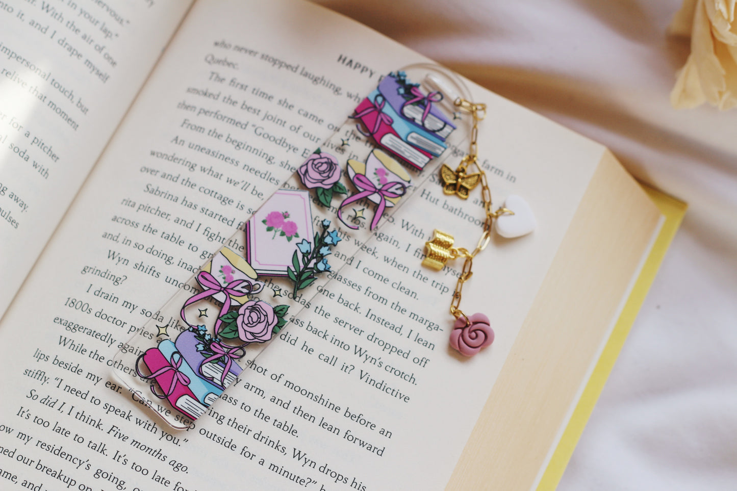 Books & Tea Bookmark (Multiple Options)