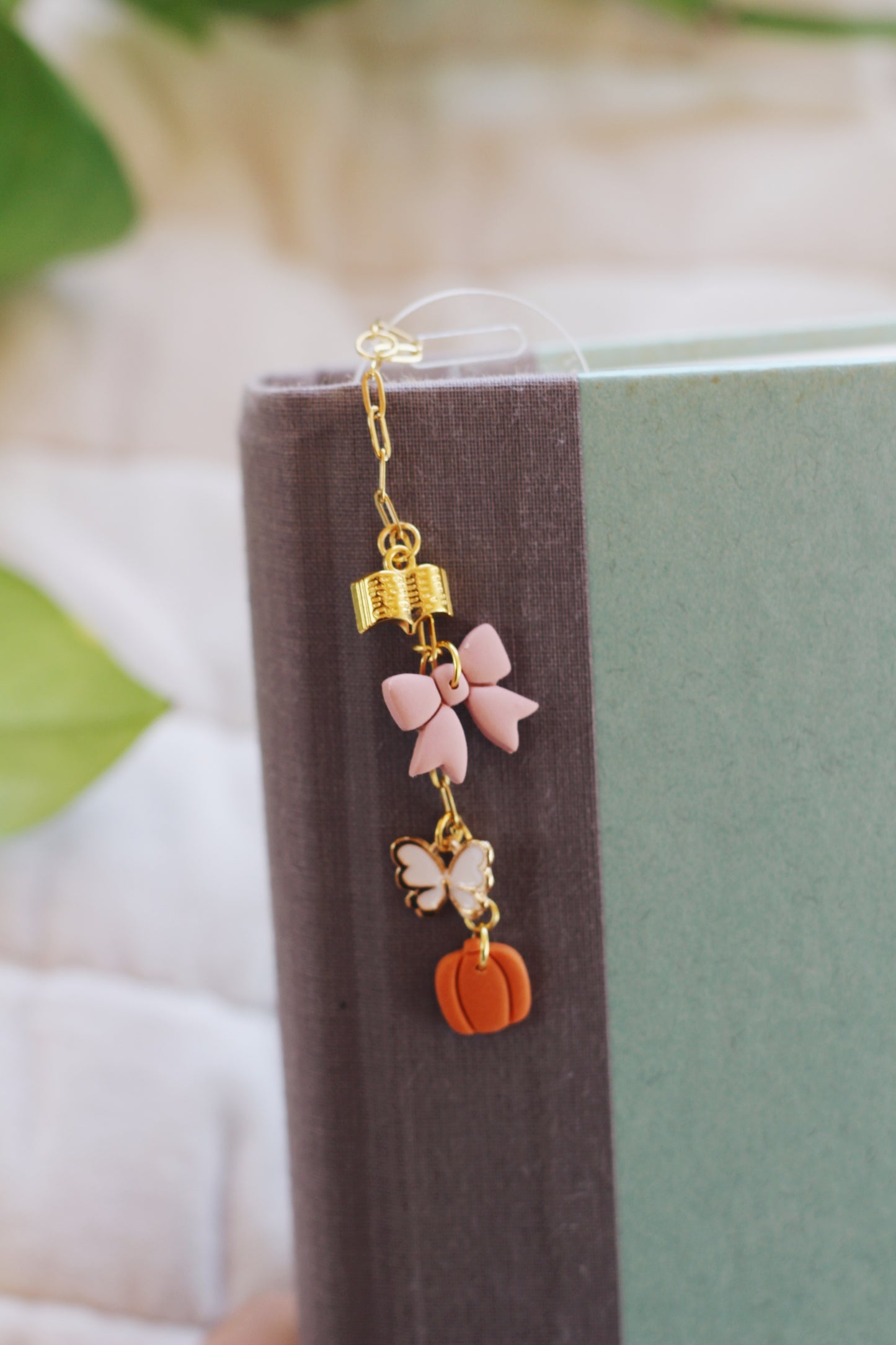 Pink Fall Bookmark