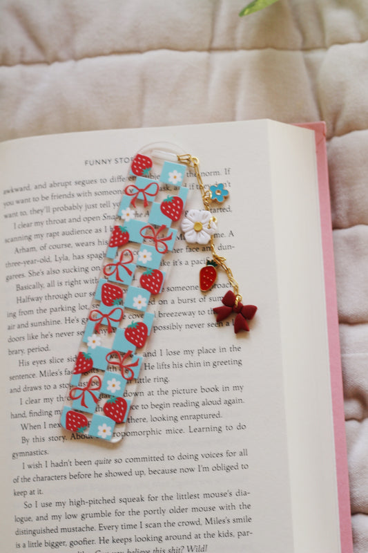 Strawberry Picnic Bookmark