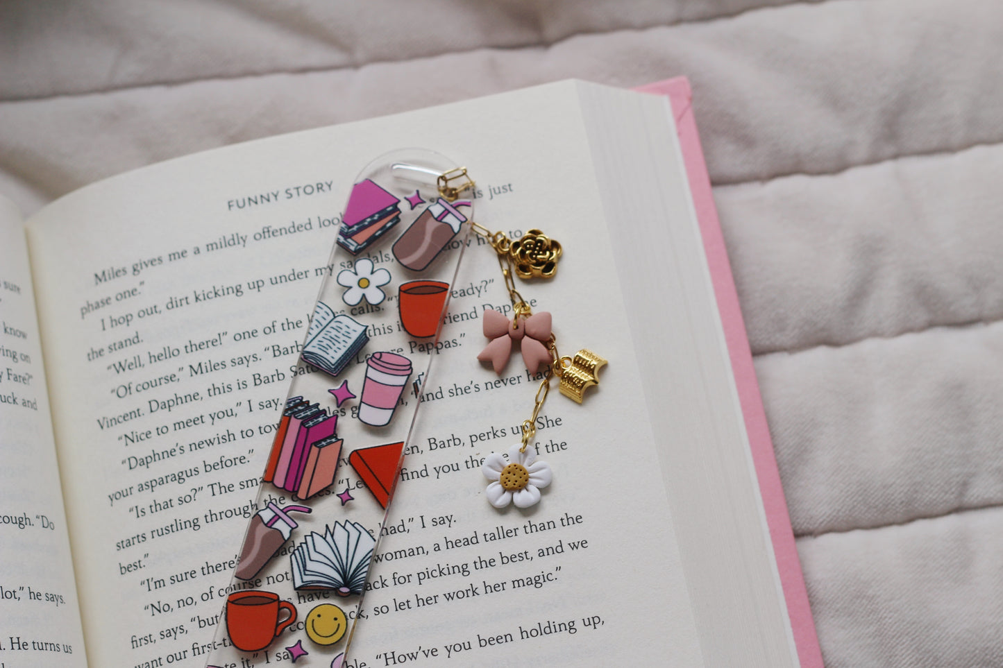 Books & Coffee Bookmark