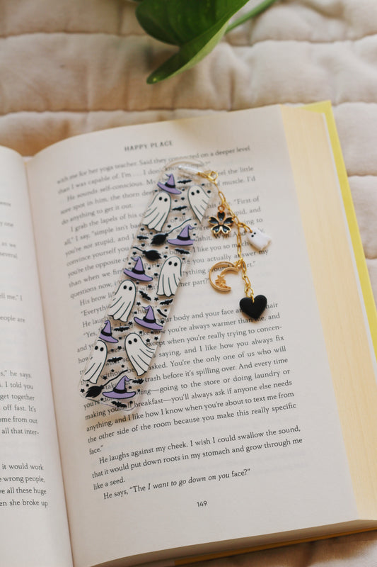 Purple Ghostie Bookmark