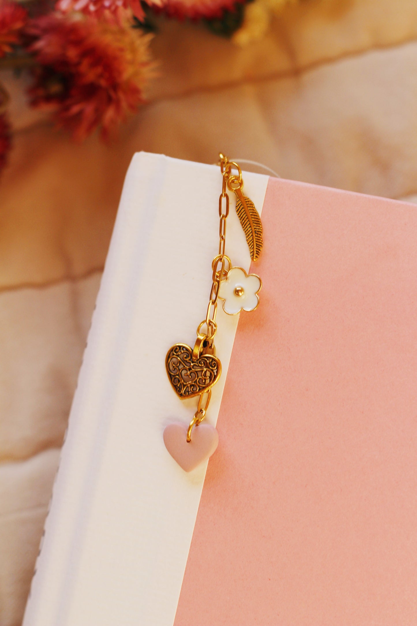 Rose Heart Bookmark