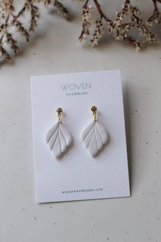 Mini Leaves with CZ top (Multiple colors)