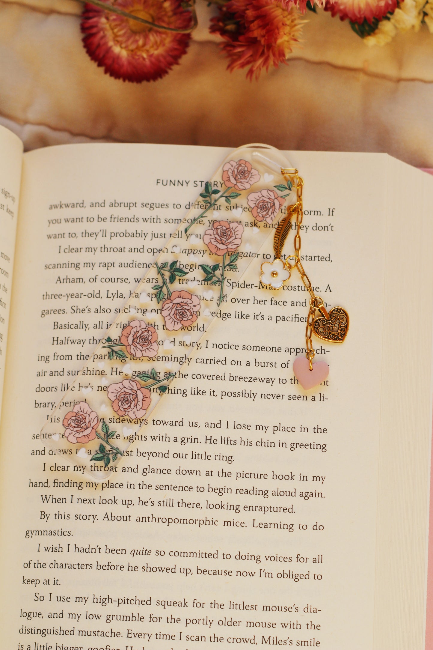 Rose Heart Bookmark