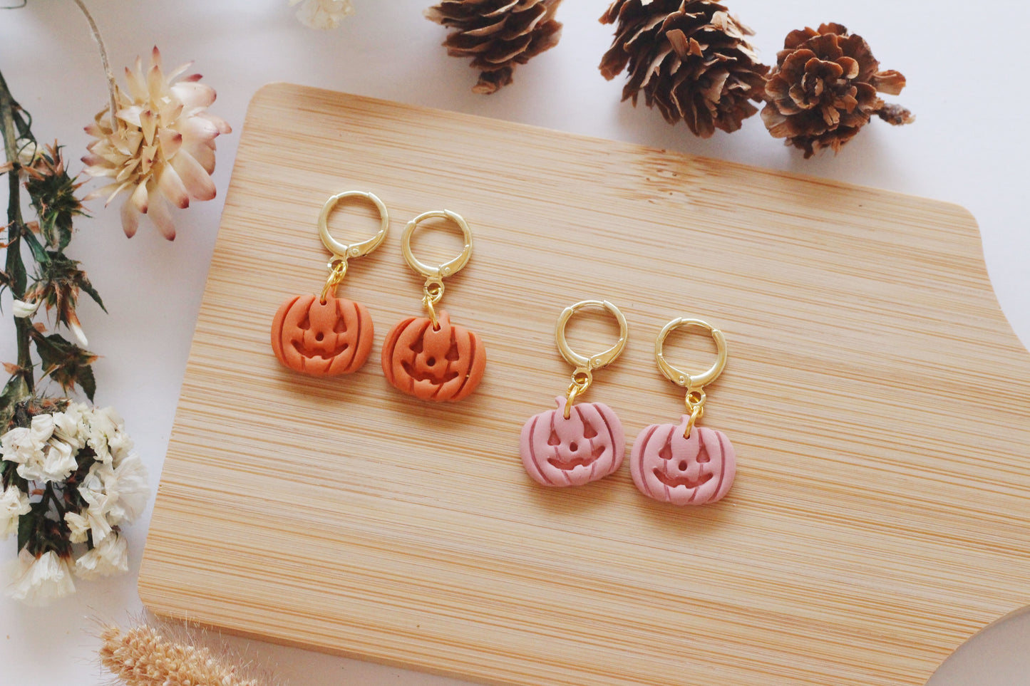 Mini Jack-o-lantern Huggies (Multiple Colors)