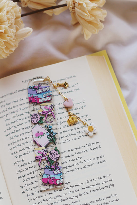 Books & Tea Bookmark (Multiple Options)