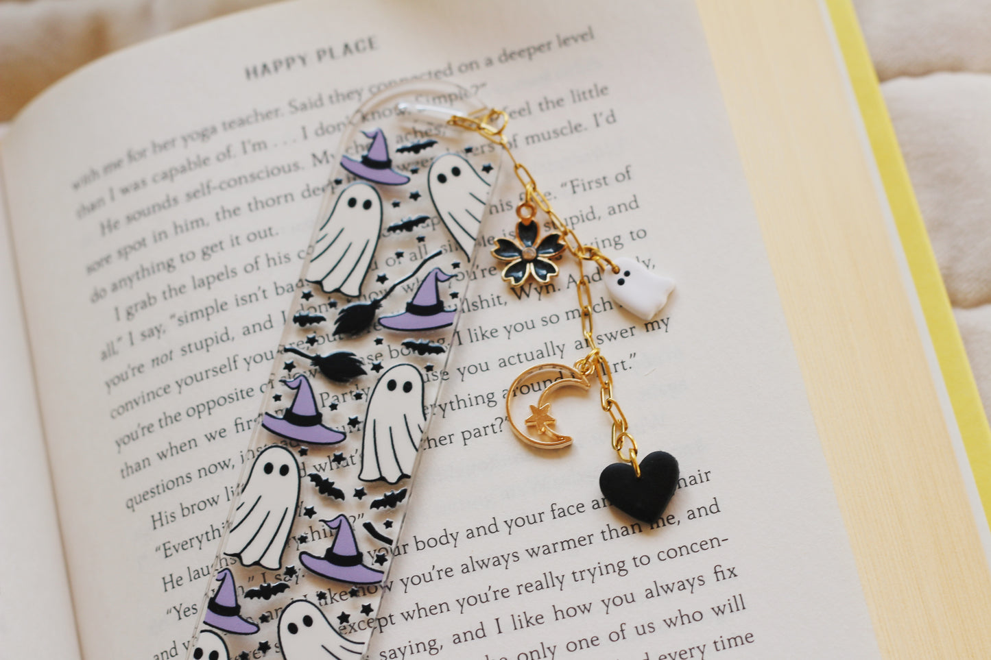 Purple Ghostie Bookmark