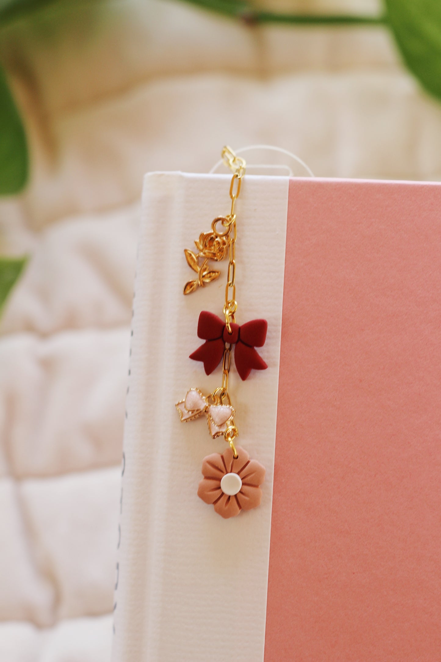 Pink Bow Bookmark