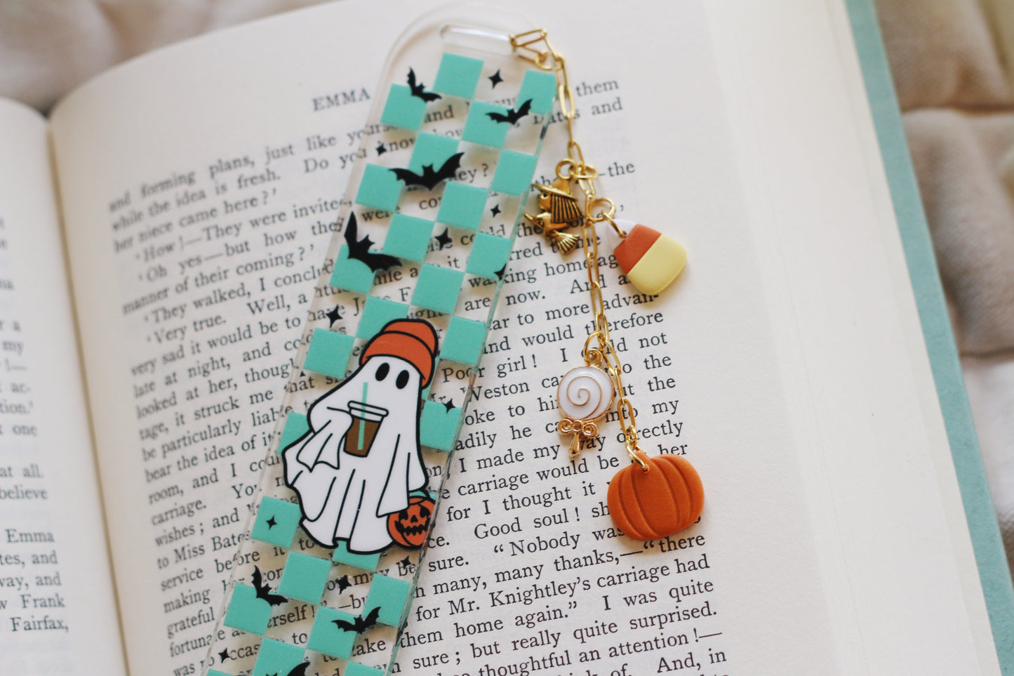 Hipster Ghost Bookmark