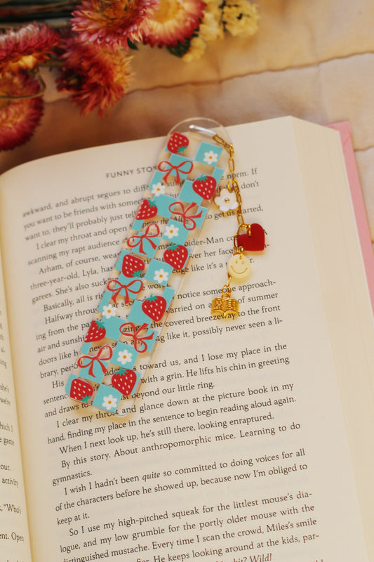 Strawberry Picnic Bookmark