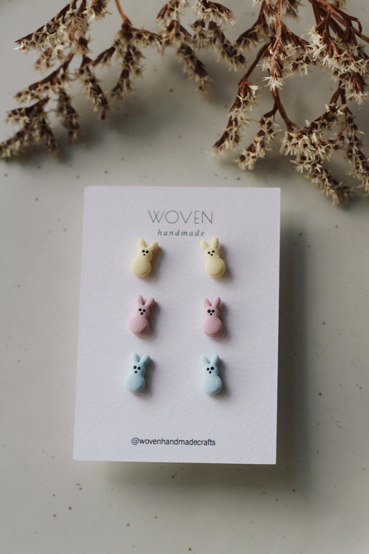 Peep Stud Trio (Multiple Colors)