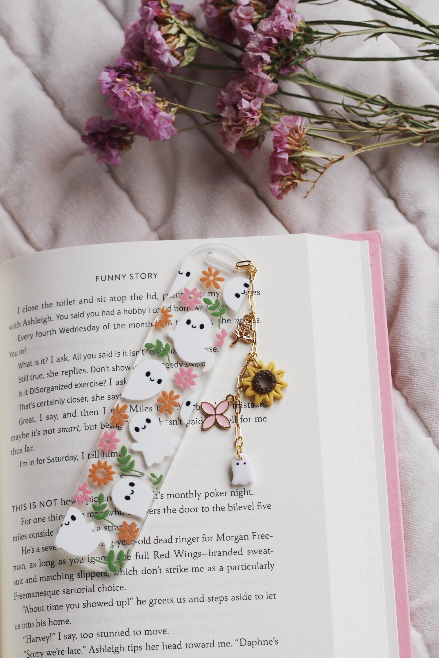 Floral Ghost Bookmark