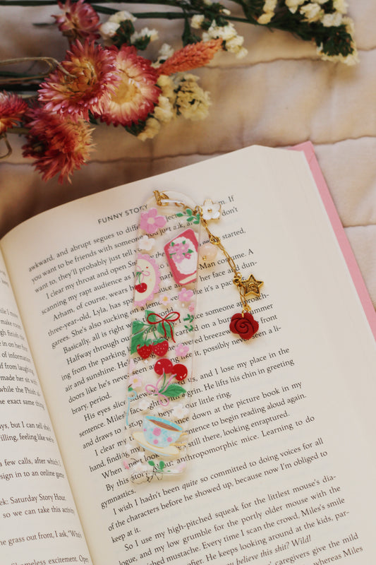 Coquette Strawberry Bookmark
