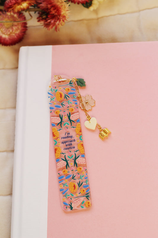 I'm Reading, Approach with Caution Bookmark