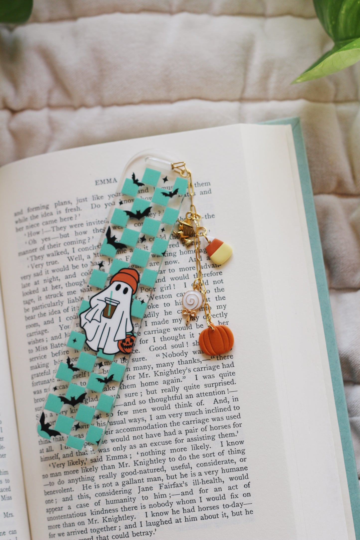 Hipster Ghost Bookmark