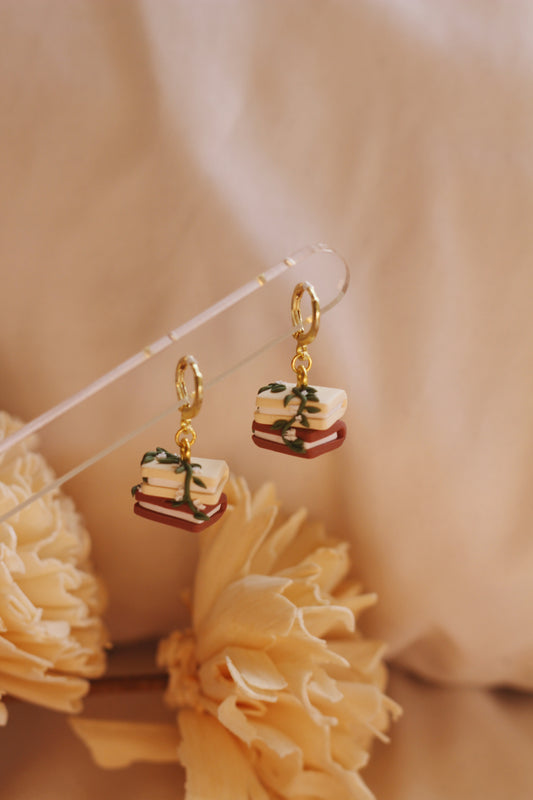Floral Book Stacks