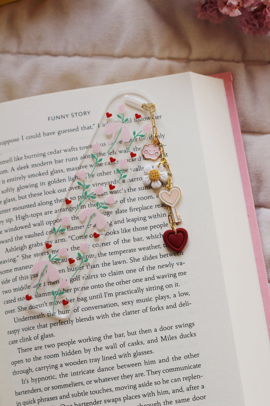 Heart Tulips Bookmark (Multiple Options)