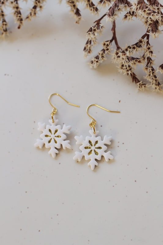 White Glitter Snowflakes