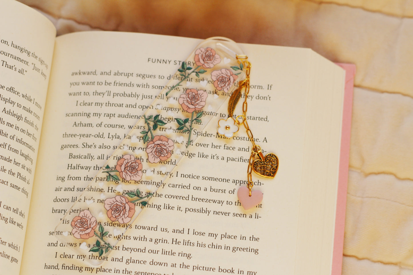 Rose Heart Bookmark
